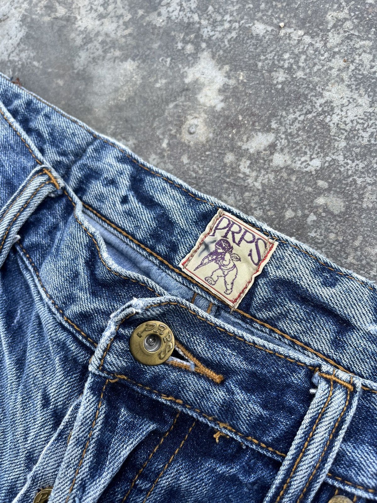Prps × Vintage Prps Trashed Denim Size US 34 / EU 50 - 8 Thumbnail