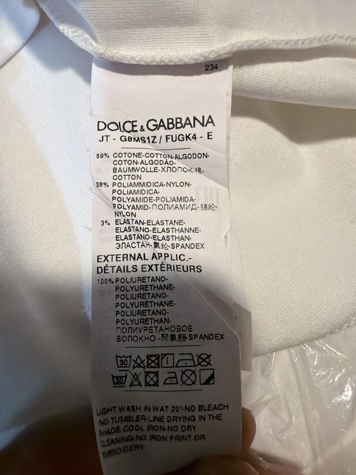 Dolce & Gabbana Dolce & Gabbana Men's Logo Cotton T-Shirt Size US L / EU 52-54 / 3 - 5 Thumbnail