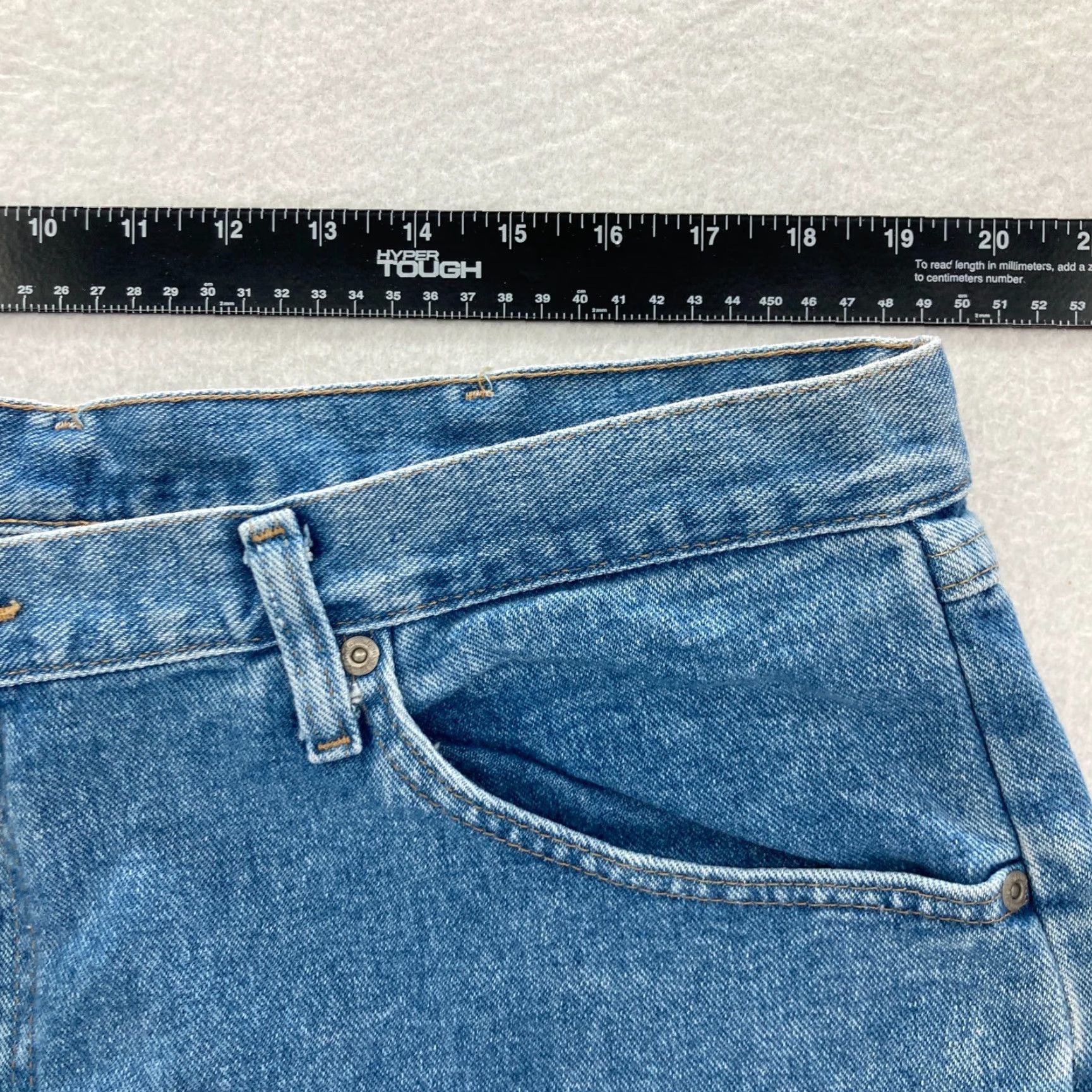 Wrangler Wrangler Jeans 5 Star Relaxed Medium Blue Denim Straight Leg Mens 40x30 Straight Leg Jeans Denim Blue Color 5 Star Premium Denim Mens Size US 40 / EU 56 - 5 Thumbnail