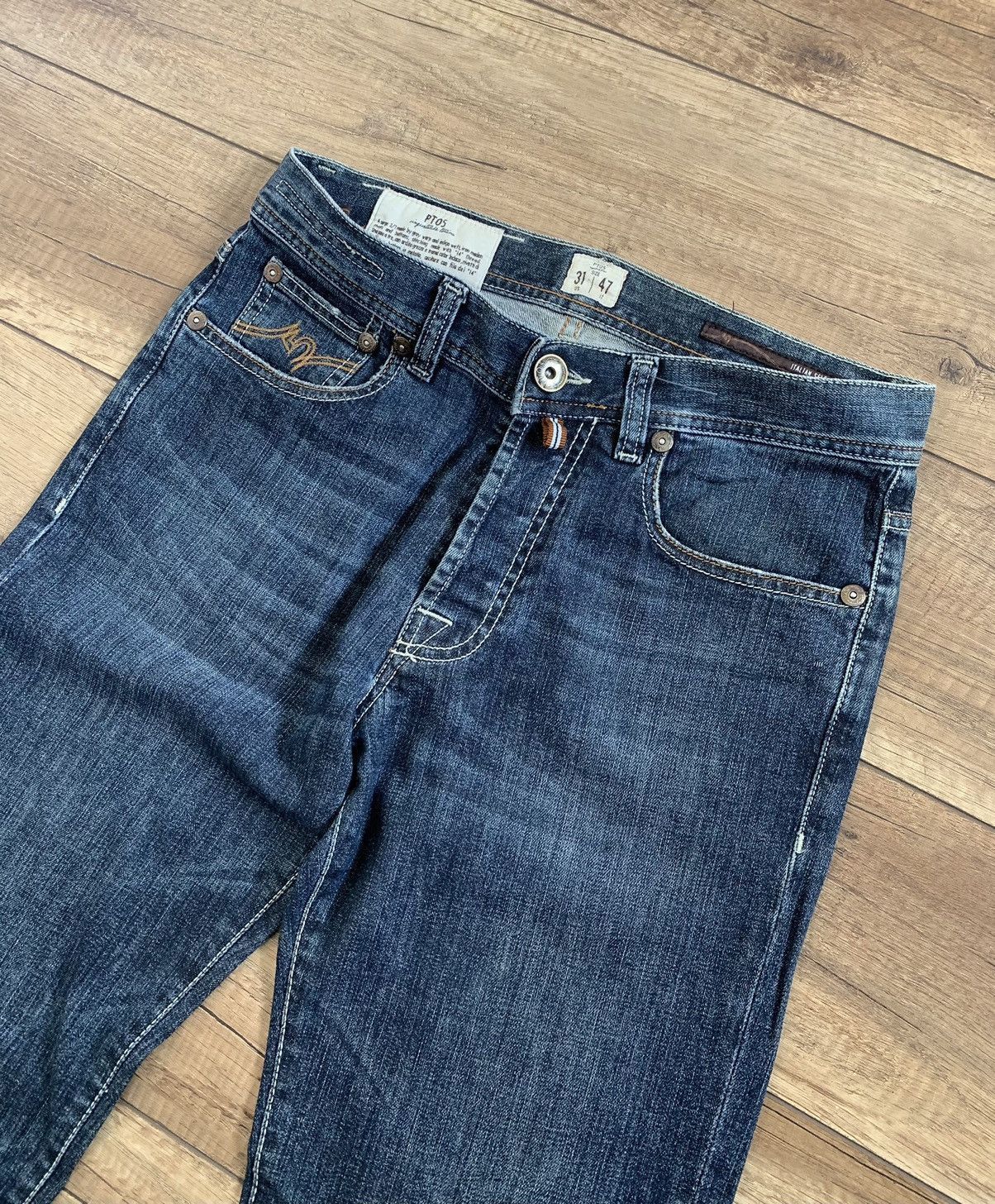 PT Torino PT05 PT01 Denim Slim Fit Washed Jeans Pants Size US 31 - 8 Thumbnail