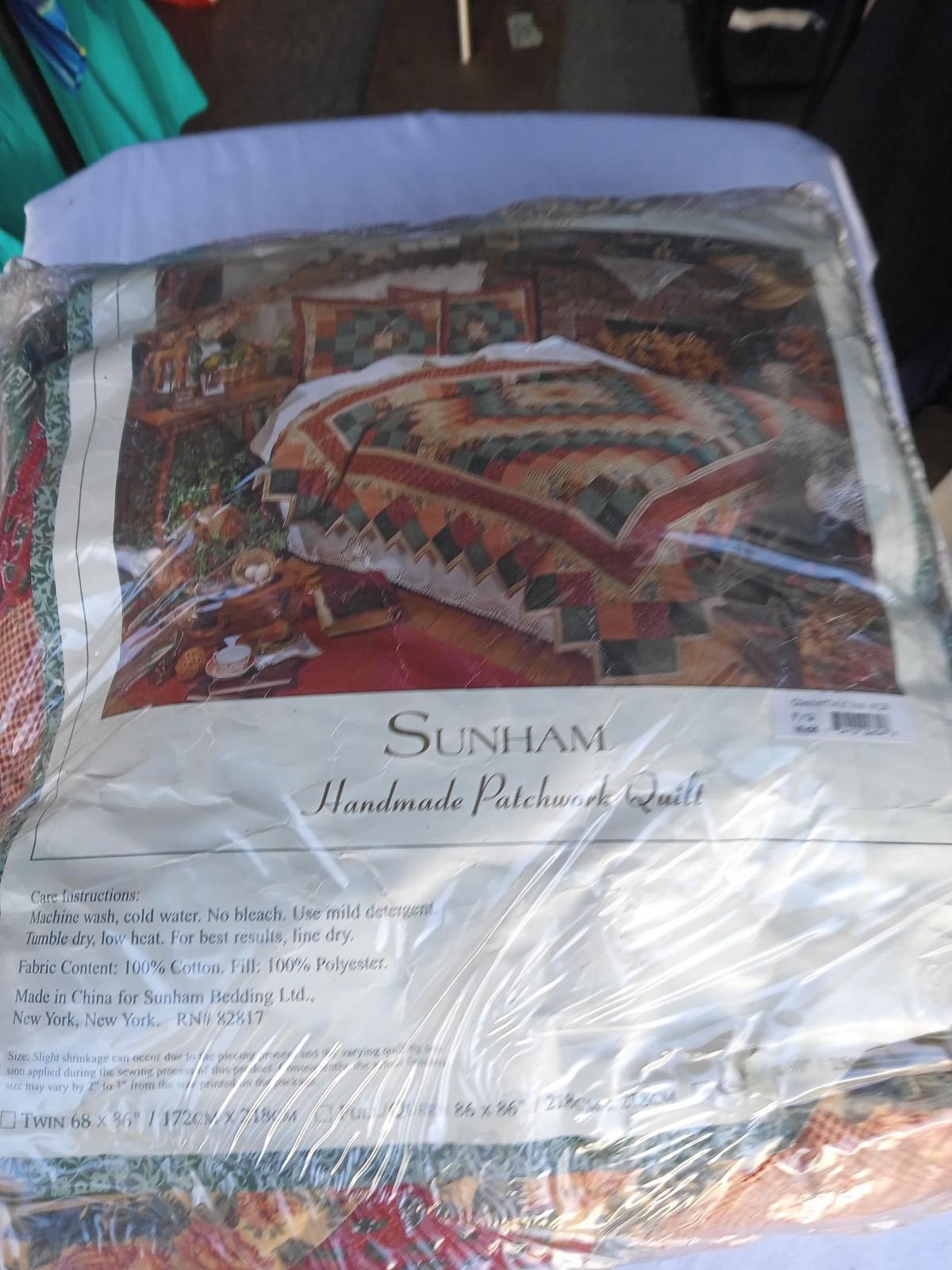 Designer Sunham Handmade Patchwork Quilt - Twin Size Size ONE SIZE - 1 Thumbnail