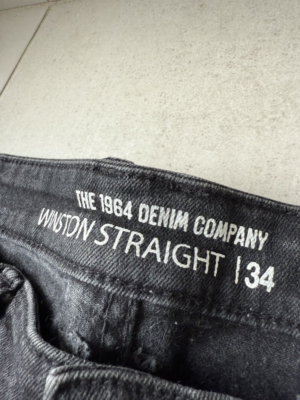 Other Black Straight Leg Jeans Size US 34 / EU 50 - 4 Thumbnail