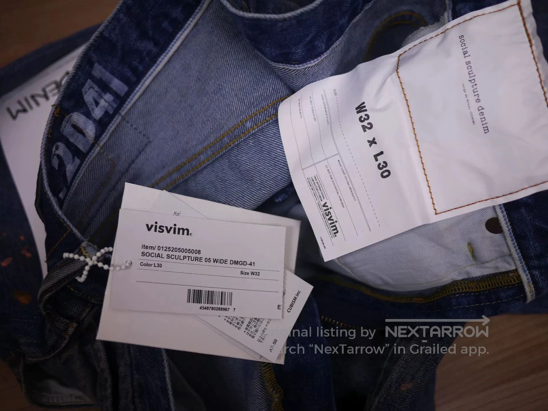 Visvim visvim social sculpture wide-leg jeans. Size US 32 / EU 48 - 8 Thumbnail