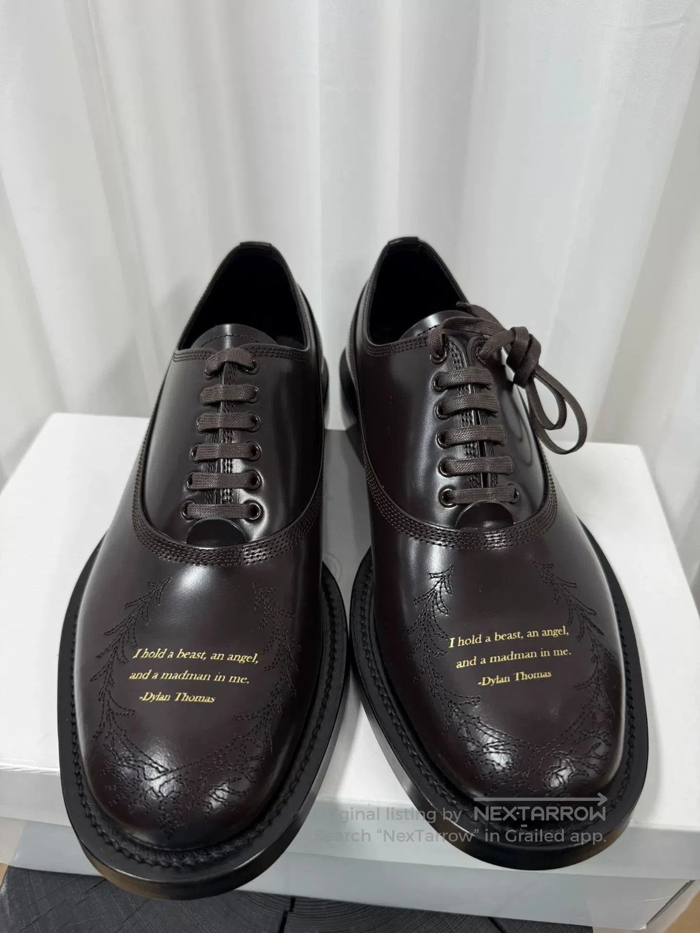 Comme des Garcons Homme Plus UNDERCOVER Poetry Derby Shoes in Size M. Size US 10 / EU 43 - 3 Thumbnail