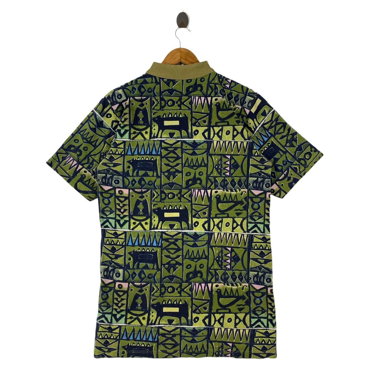 Vintage Vintage POWER BILT tribal pattern full print polo tee Size US L / EU 52-54 / 3 - 4 Thumbnail