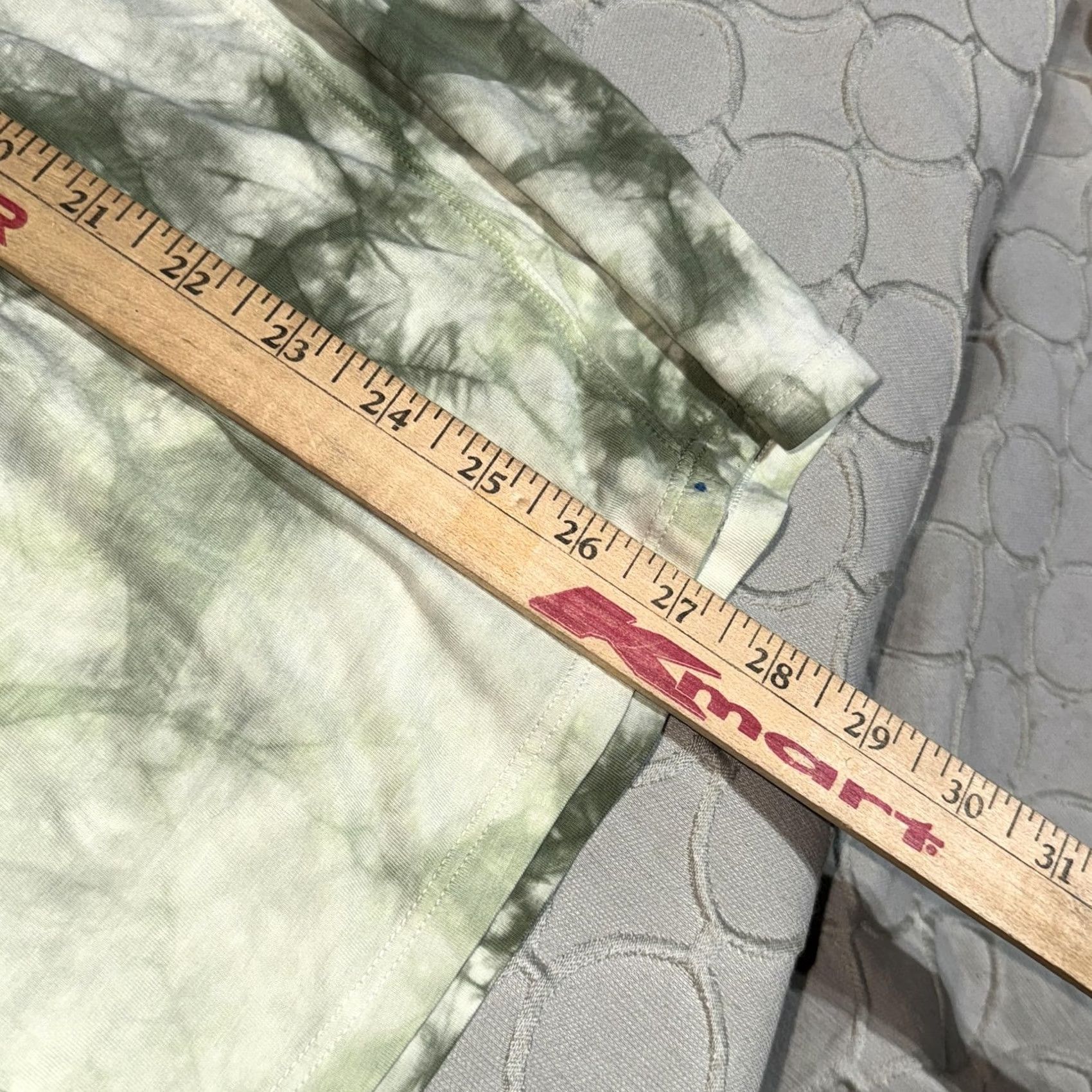 Lululemon Lululemon Shirt Womens 8 Green Tie Dye Ruffle Sleeve Cotton Casual Tee Crewneck Shirt Mens? Size M / US 6-8 / IT 42-44 - 6 Thumbnail
