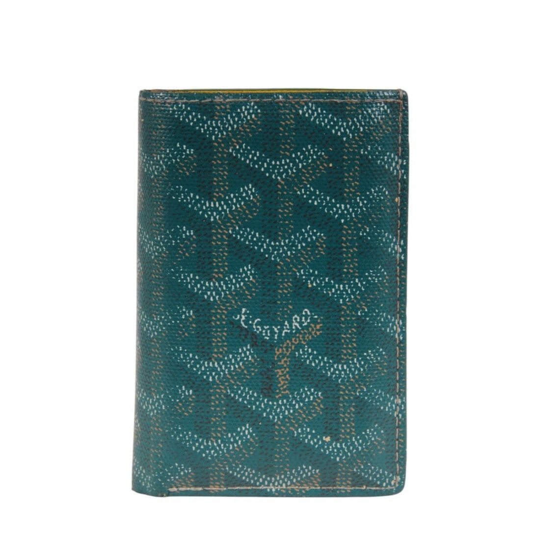 Saint Pierre Card Wallet Green Multi Pocket Money Holder