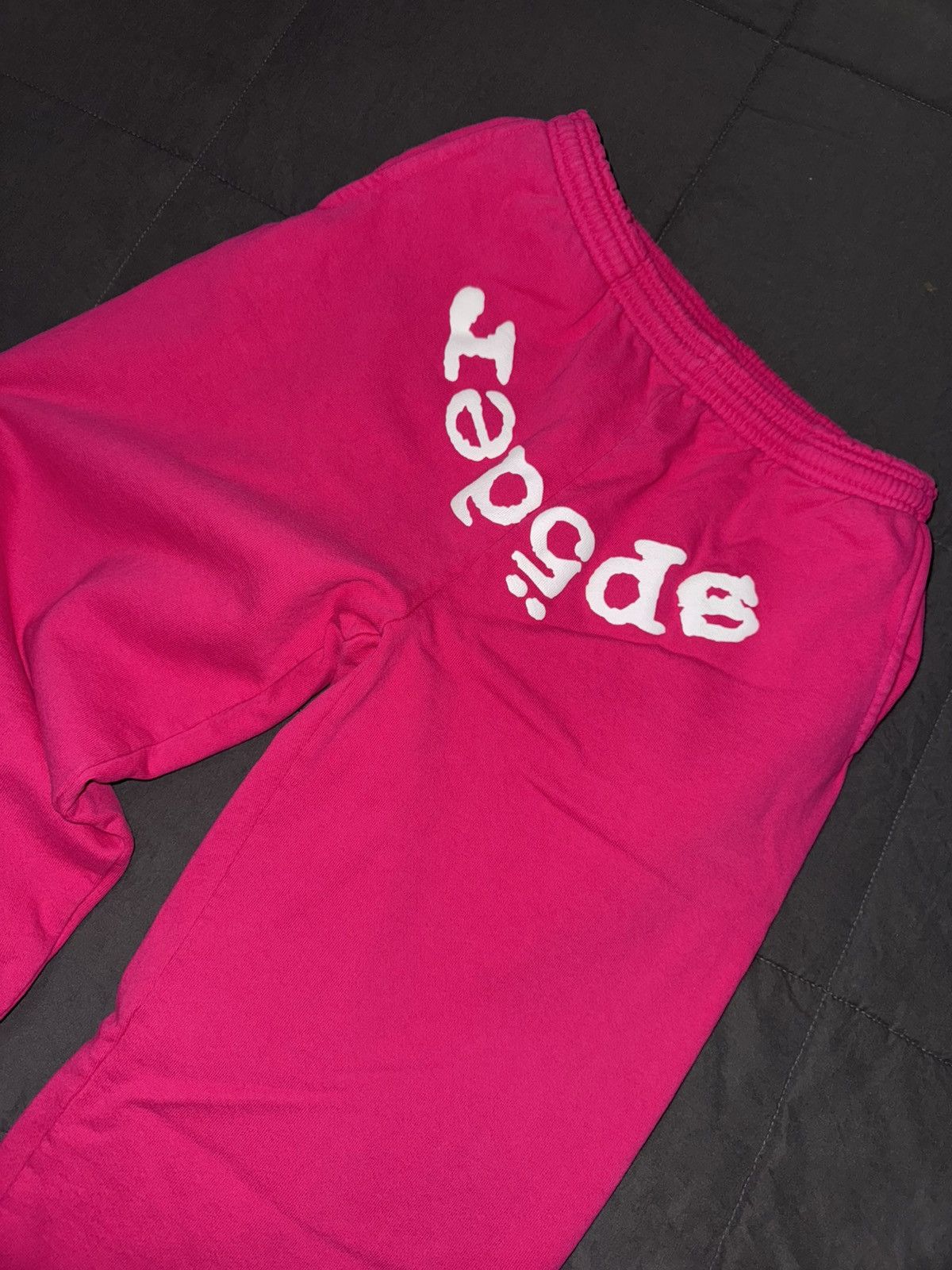 Sp5der Sp5der Pink Legacy Sweatpants - Size Medium Size US 32 / EU 48 - 3 Thumbnail