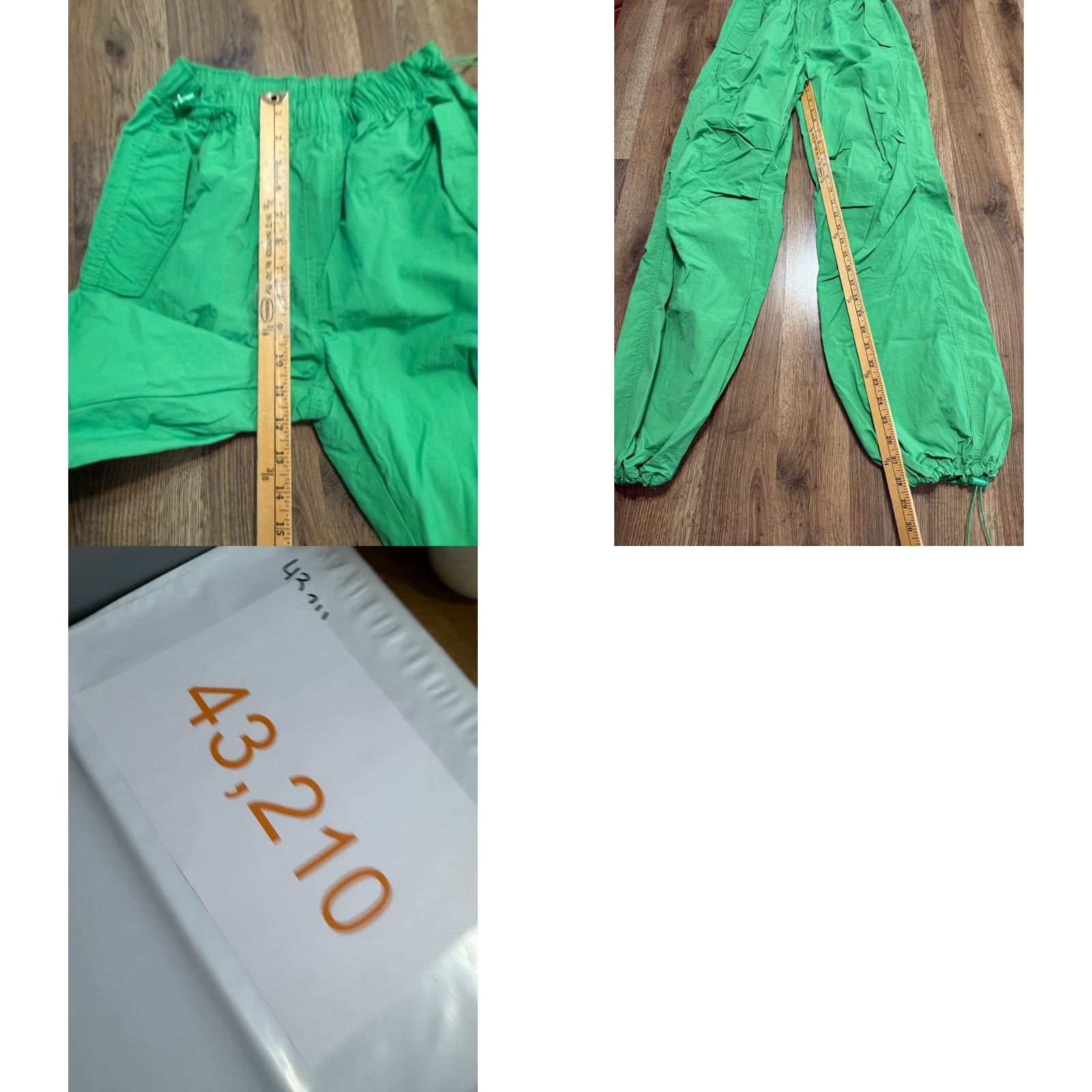 Vintage Love Tree Pants Women's Small Green Windbreaker Pants Elastic Waist Nylon Regular Modern Windbreaker Style Spring Fall Summer Shoes? Size 28" / US 6 / IT 42 - 8 Thumbnail