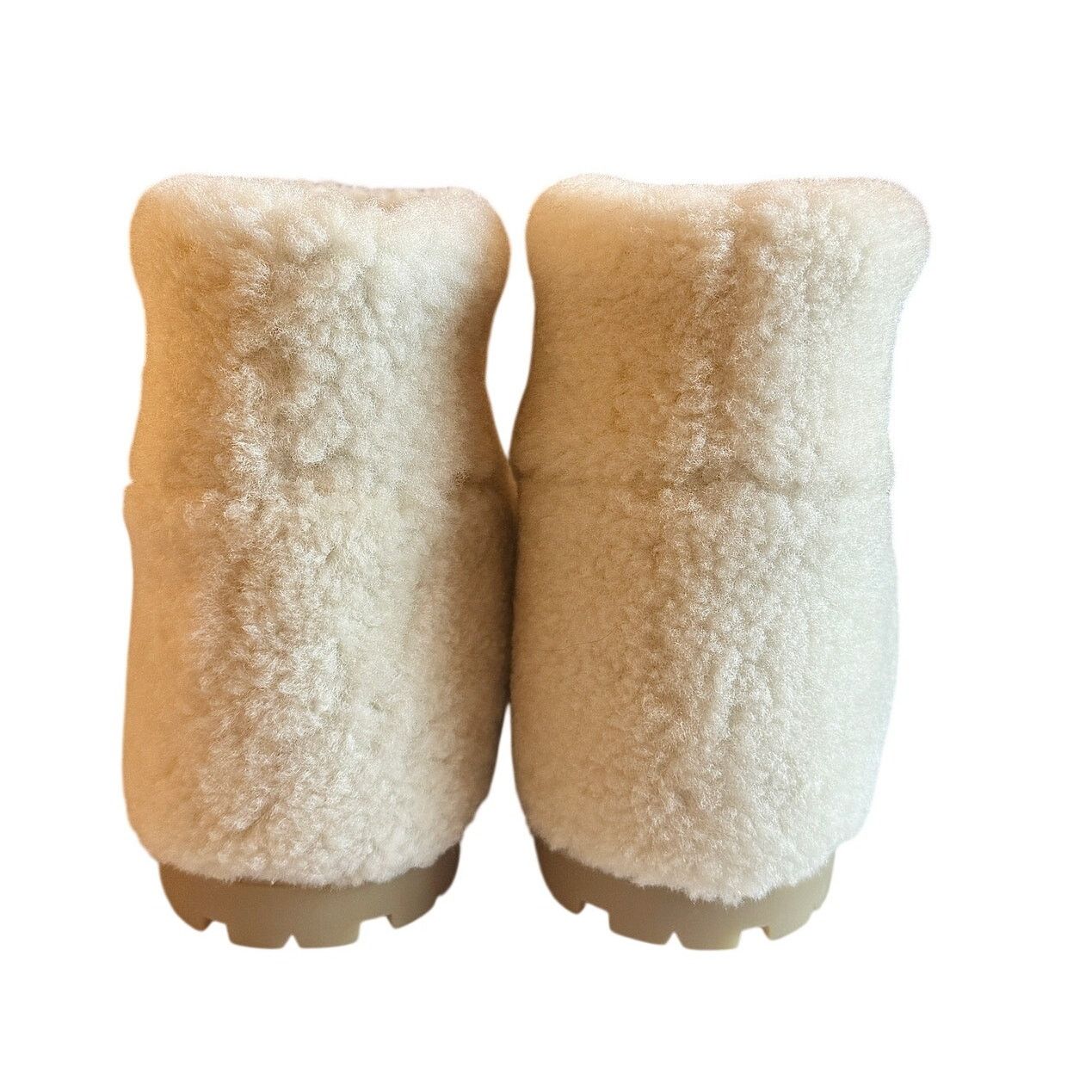 Prada Prada NWB White Logo Shearling Ankle Boots Size US 7.5 / IT 37.5 - 3 Thumbnail