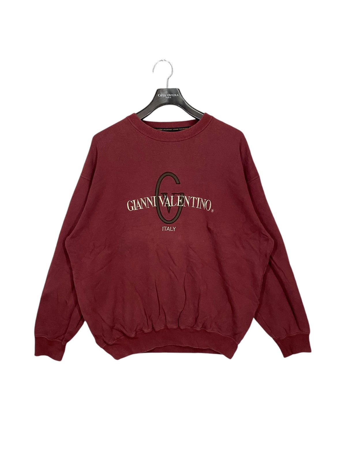Gianni Valentino × Vintage Gianni valentino spell out emboidery sweatshirt size 3L Size US XXL / EU 58 / 5 - 1 Thumbnail