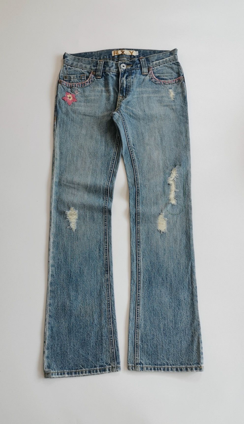 Vintage Roxy Cloudbreak Bootcut Embroidery Flowers Jeans Size 30" / US 8 / IT 44 - 5 Thumbnail