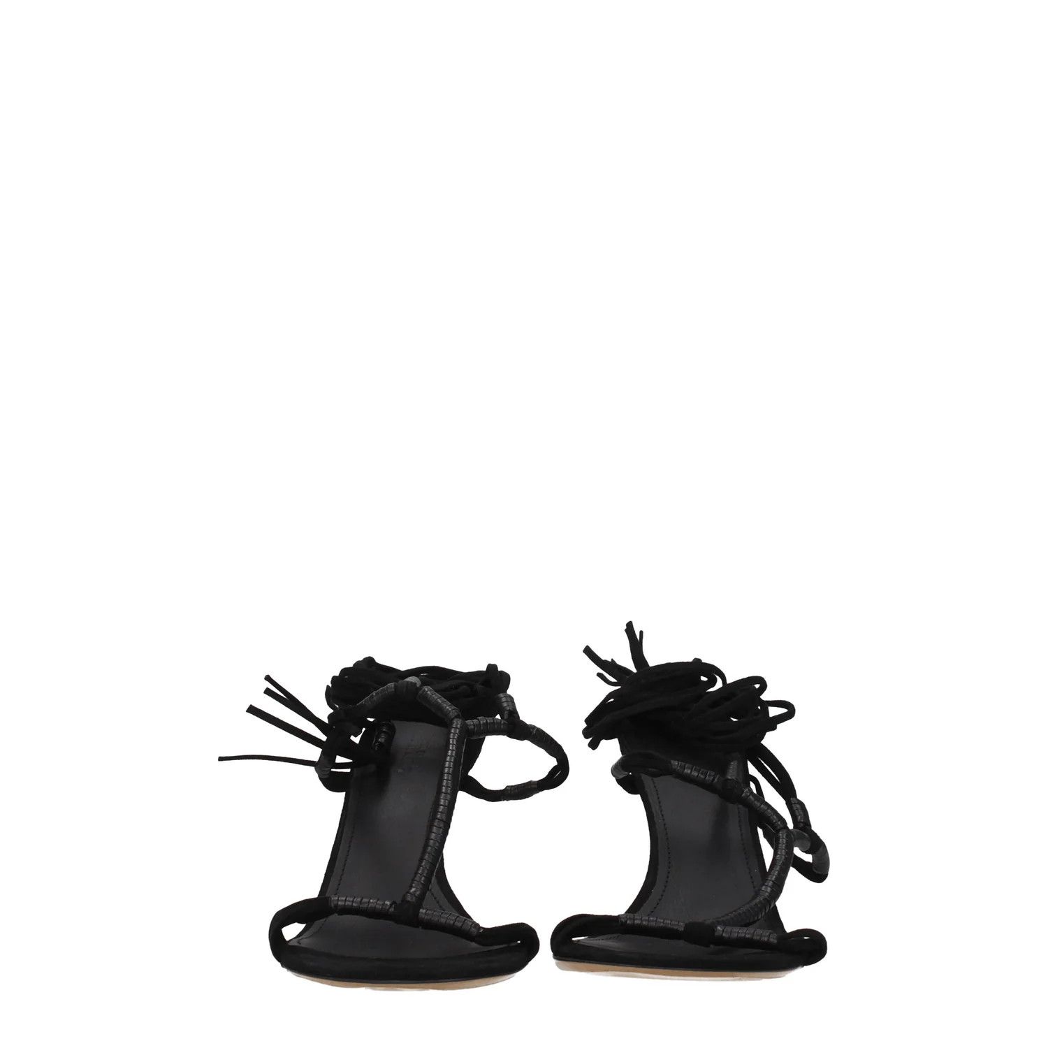 Isabel Marant ob1o1e1124 Suede Sandals in Black Size US 8 / IT 38 - 3 Thumbnail