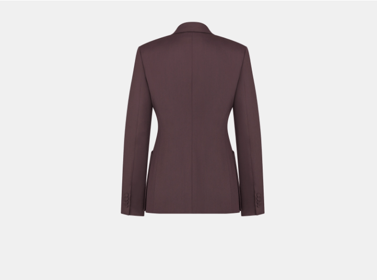 Dior o1w1db11025 443C27 Jacket with Oblique Closure in Burgundy Size US S / EU 44-46 / 1 - 2 Thumbnail