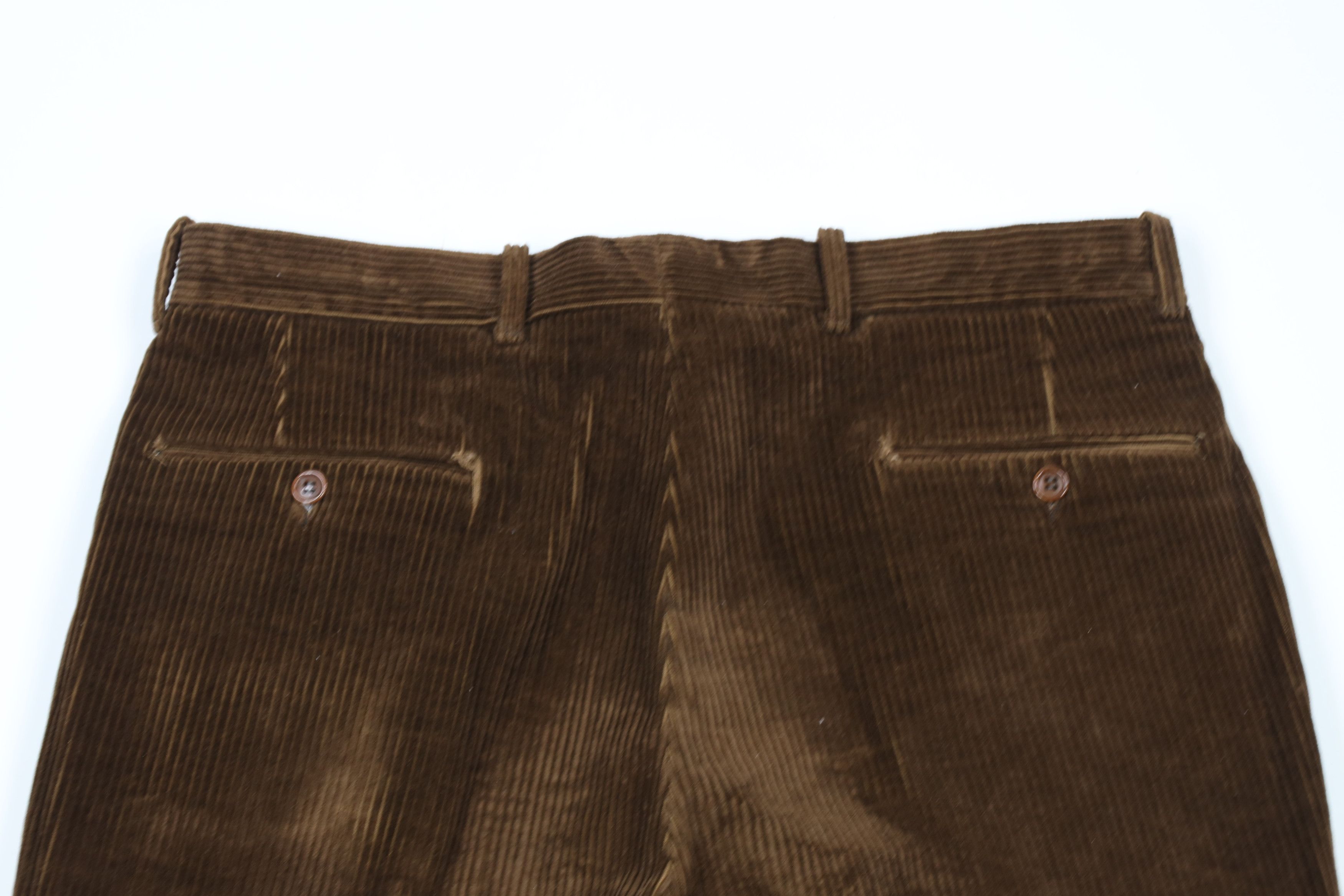 Nautica × Vintage Vintage 90s Nautica Pleated Wide Leg Cuffed Corduroy Pants Size US 34 / EU 50 - 10 Thumbnail