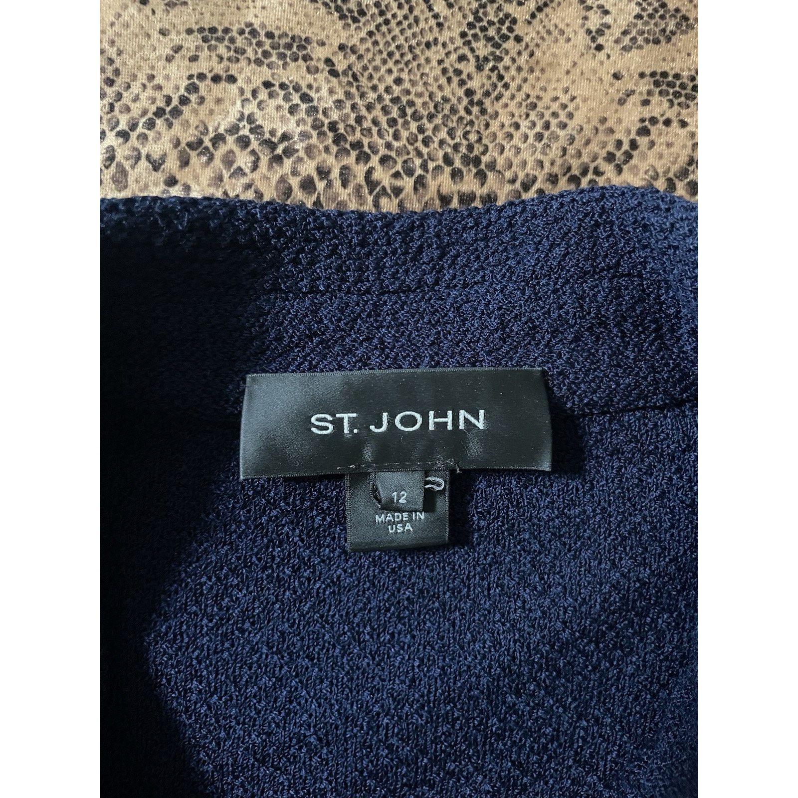 St. John St John Nautical Santana Knit Jacket Navy 12 Gold Buttons Size XL / US 12-14 / IT 48-50 - 2 Thumbnail