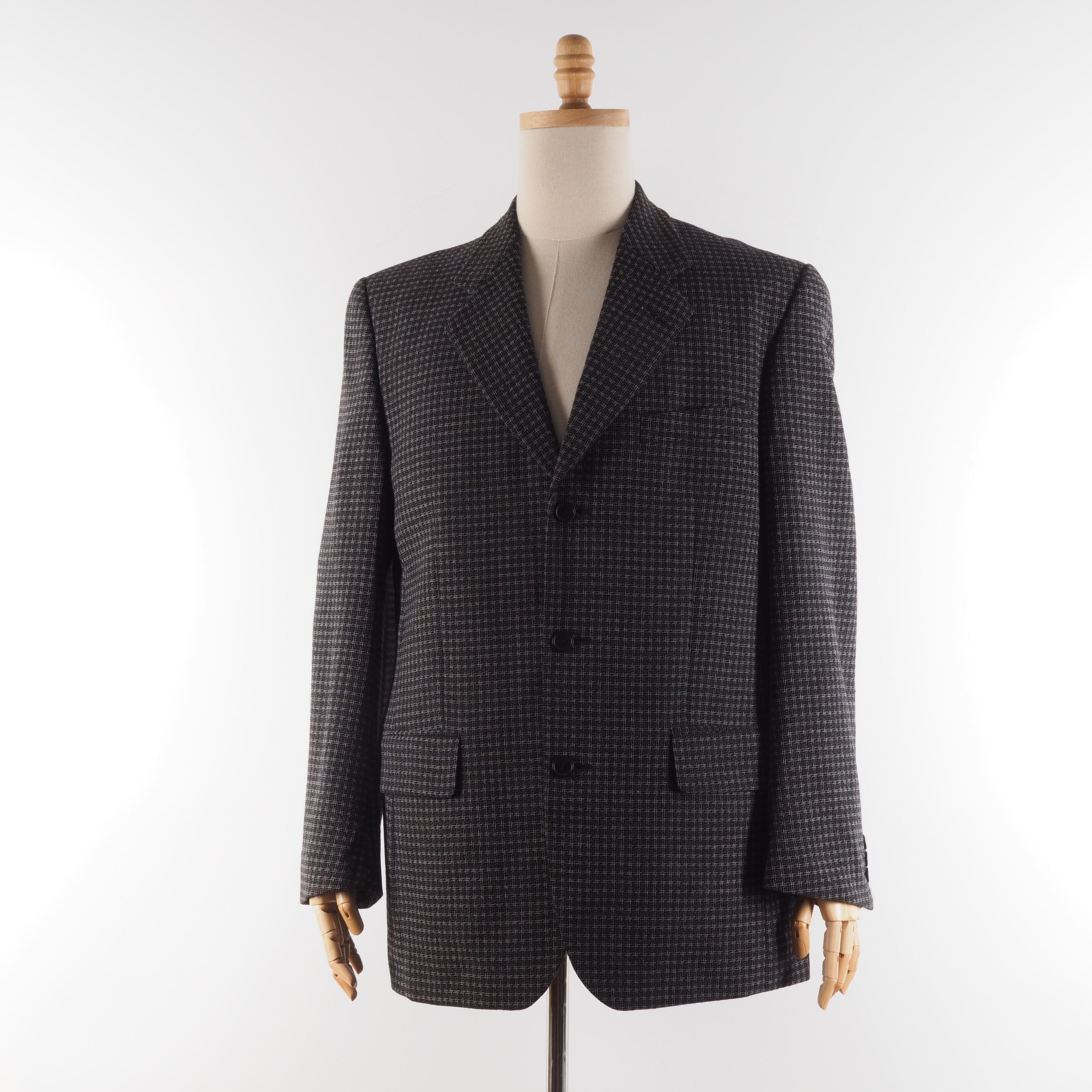 Kenzo × Vintage Kenzo Homme Vintage Gray Wool Sport Coat Blazer Jacket Size 40R - 2 Thumbnail