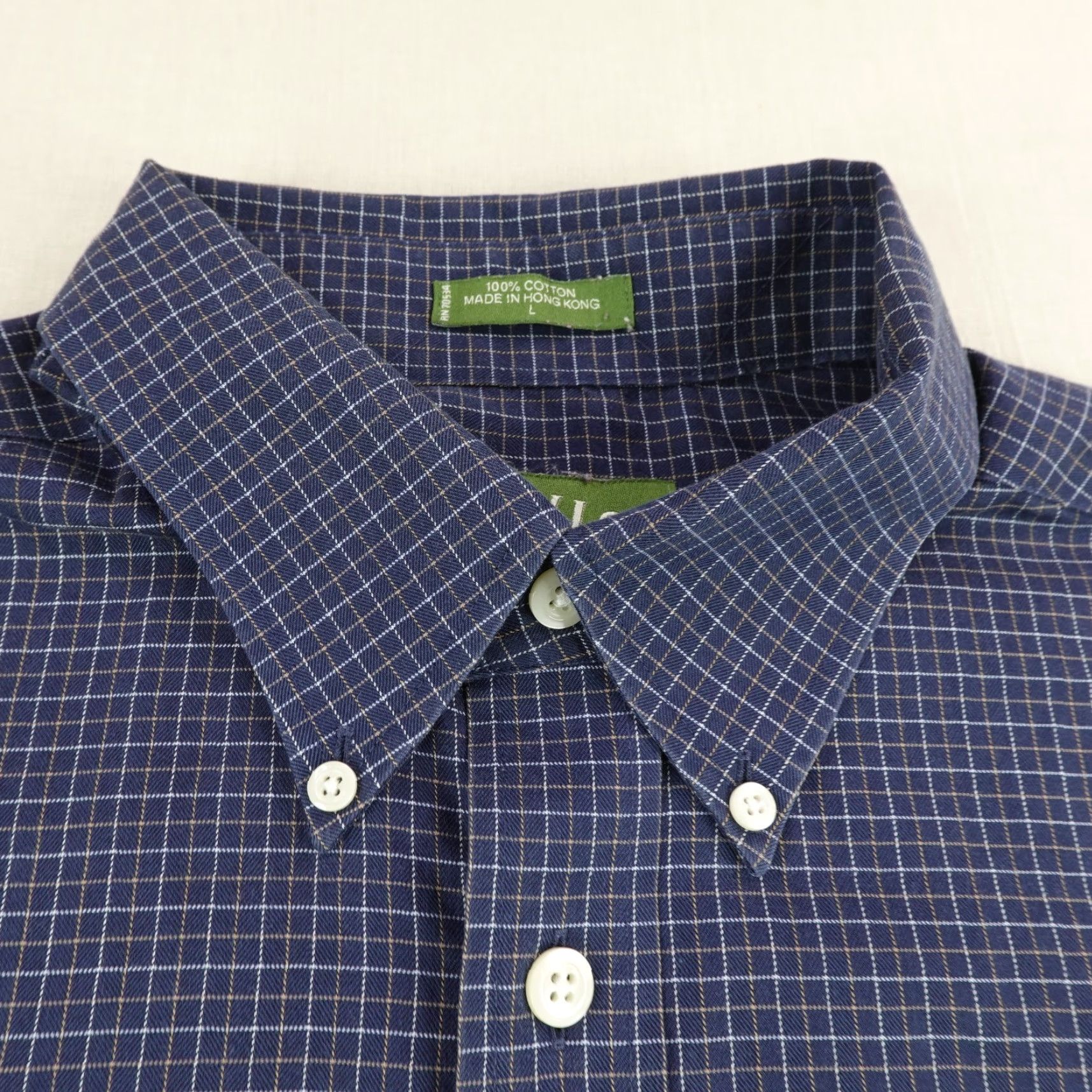 Orvis VINTAGE Orvis Shirt Mens Large Blue Plaid Button Up Twill Fishing Outdoors Work Size US L / EU 52-54 / 3 - 2 Thumbnail