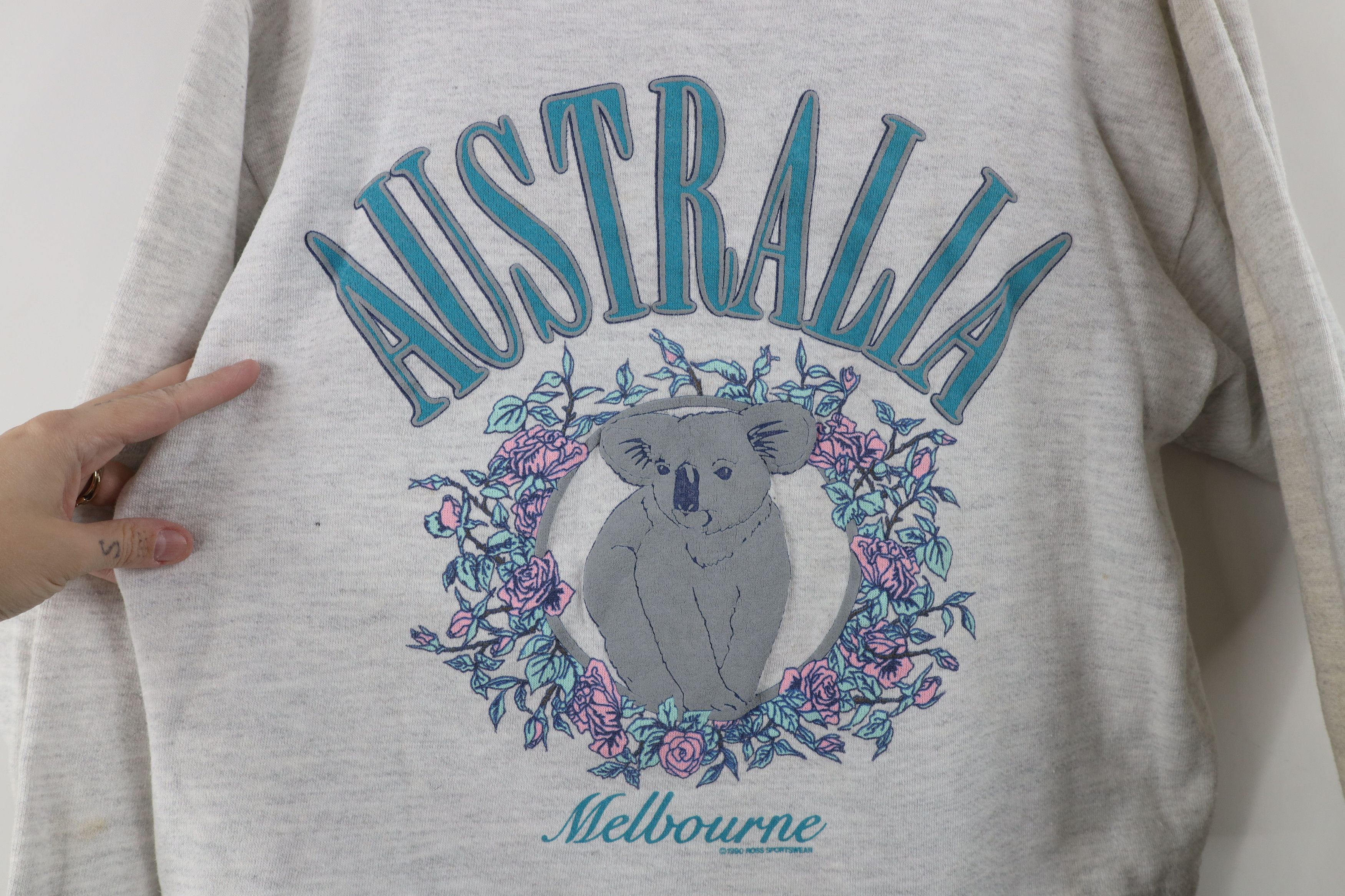 Vintage Vintage 90s Cropped Koala Bear Australia Sweatshirt USA Size ONE SIZE - 6 Thumbnail