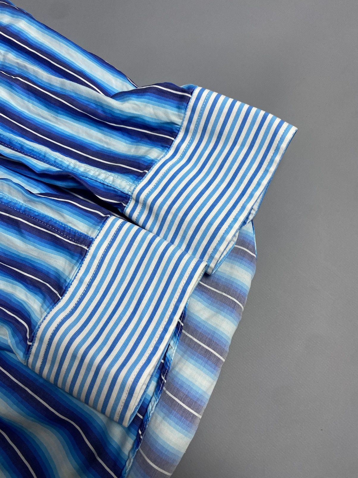Etro Etro Mens Striped Cotton Dress Shirt Long Sleeve Italy Sz 41 Size US L / EU 52-54 / 3 - 11 Thumbnail