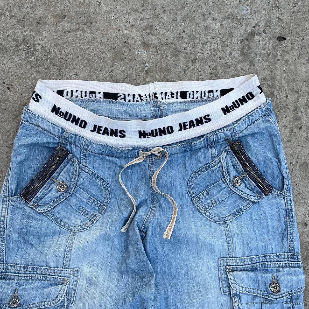 Le Grande Bleu (L.G.B.) VTG Women’s With a Low Seat Jeans Multi-pocket Y2K Grunge Size 28" / US 6 / IT 42 - 8 Thumbnail