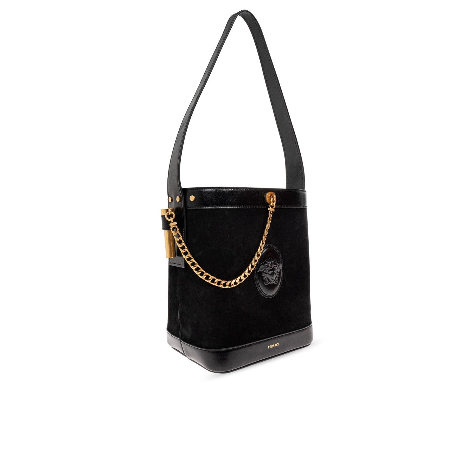 Versace VERSACE Pivot Small Black Bucket Bag New & Authentic Size ONE SIZE - 3 Thumbnail