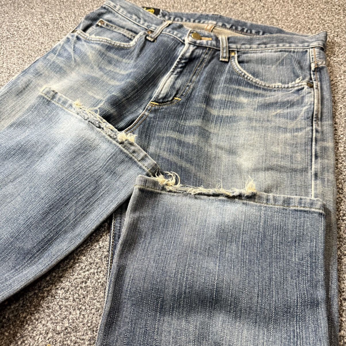 Beauty Beast 🔥🇯🇵 Vintage 90s Japanese Baggy Flared Jeans Size US 31 - 4 Thumbnail