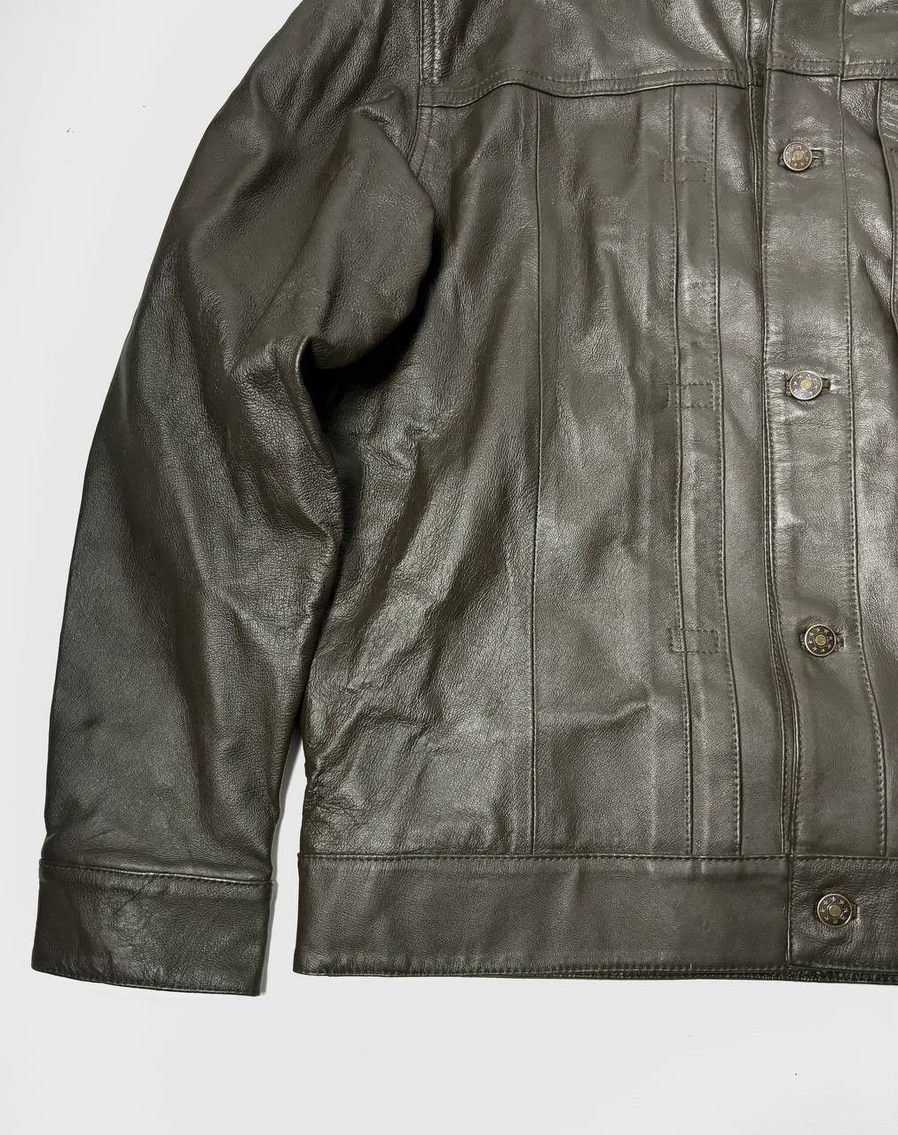 Vintage Vintage Trucker Leather jacket Size US L / EU 52-54 / 3 - 5 Thumbnail