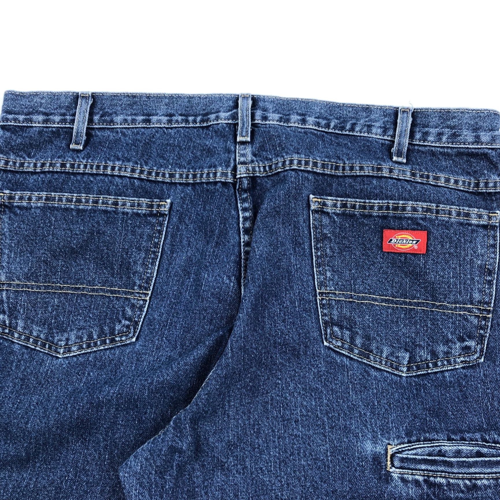 Dickies Dickies Men's 38x32 Relaxed Fit Double Knee Carpenter Jeans Workwear Blue Denim Size US 38 / EU 54 - 4 Thumbnail