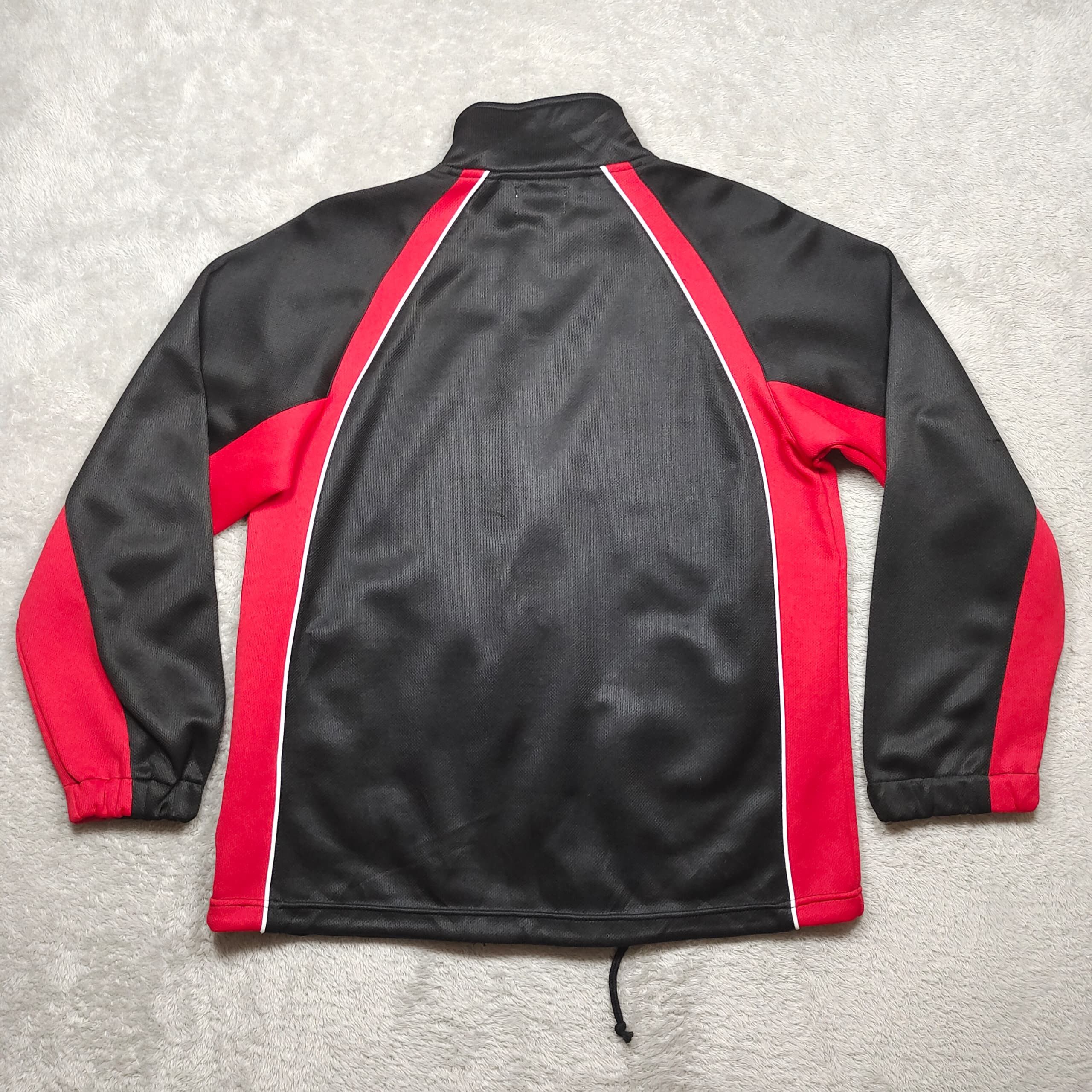 Converse Converse All Star Track Jacket, Black and Red Y2K Sportswear Size US M / EU 48-50 / 2 - 2 Thumbnail