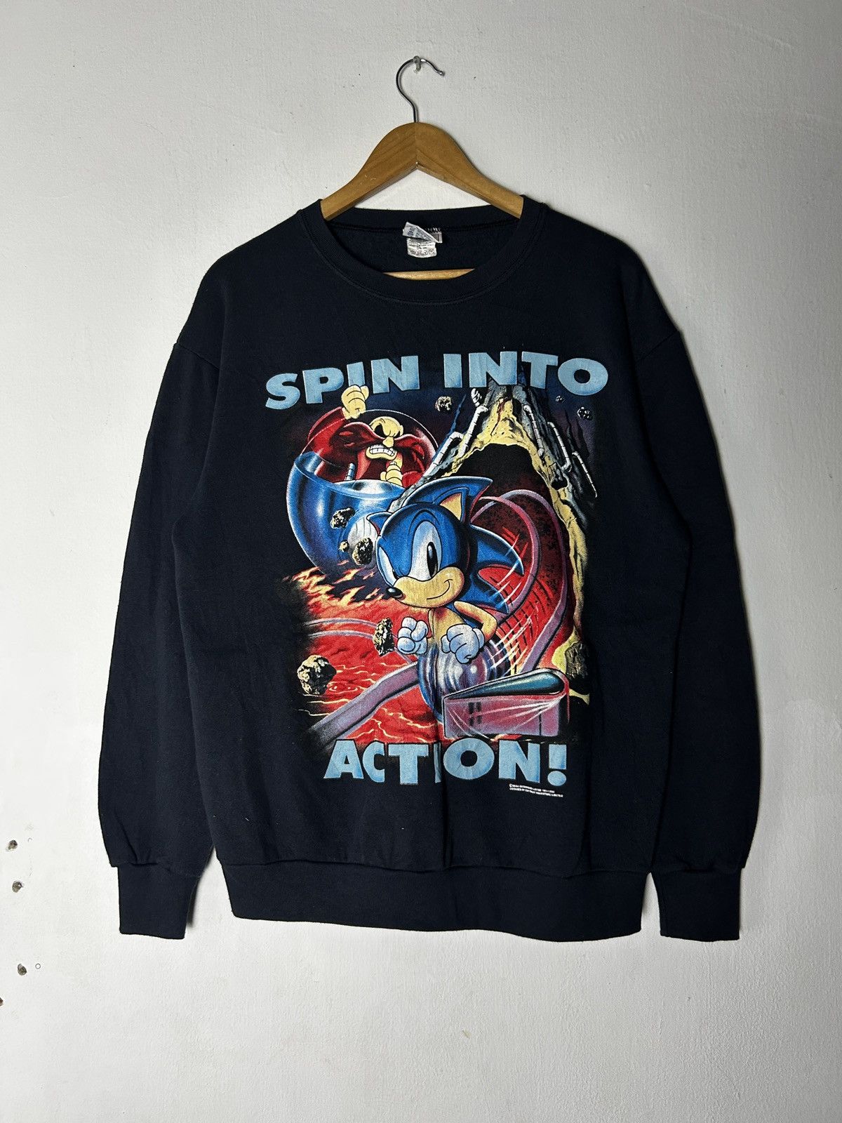 Vintage RARE Vintage 90’s Sega Sonic spin into action movie cartoon Size US M / EU 48-50 / 2 - 1 Thumbnail