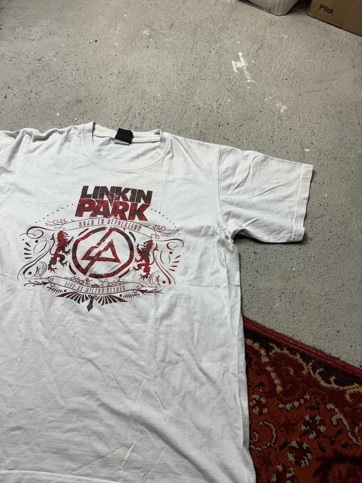 Band Tees × Vintage Vintage Y2K Linkin Park 2008 Live In Milton Kevnes Revolutio Size US M / EU 48-50 / 2 - 2 Thumbnail