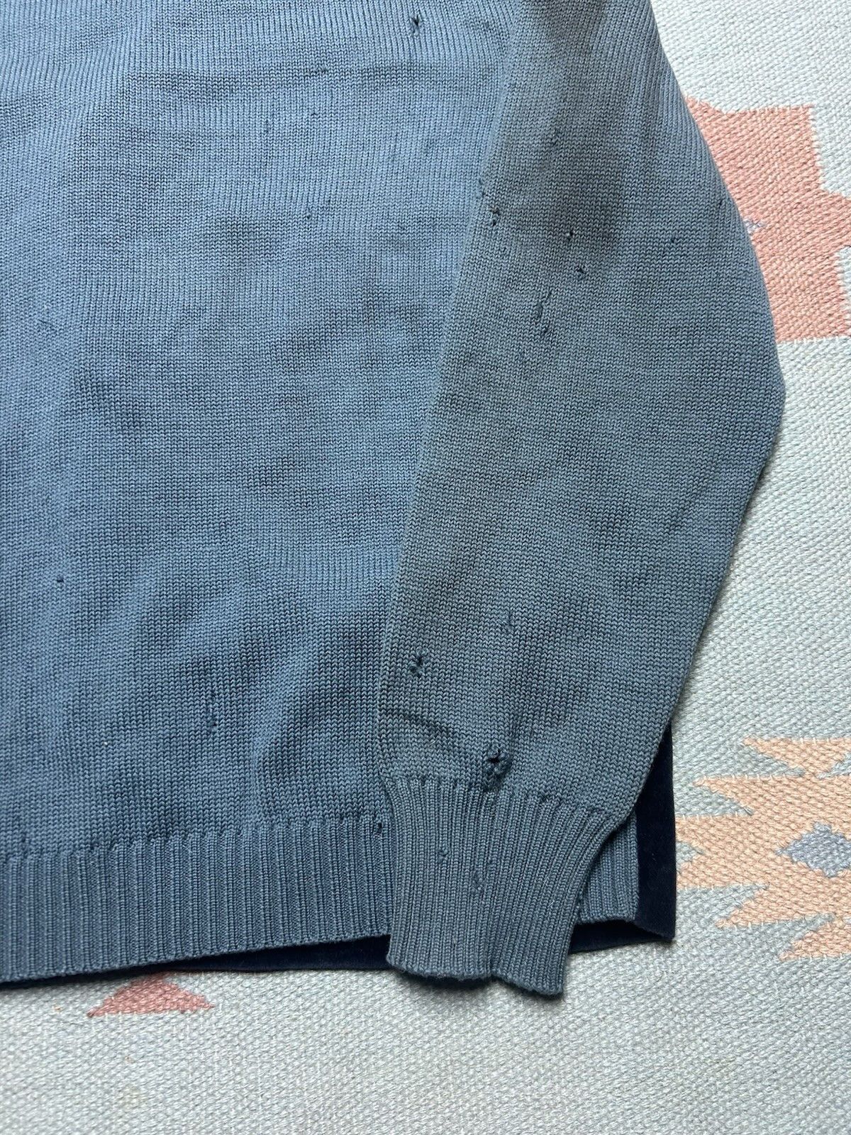 Vintage 50s cardigan sweater wool knit velour distress 2 tone Medium Size US M / EU 48-50 / 2 - 11 Thumbnail