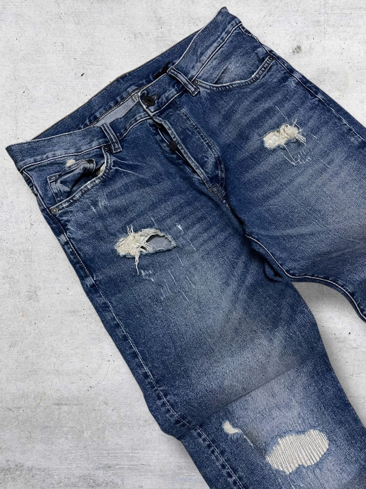 Japanese Brand VINTAGE JAPAN DESIGNER DENIM DISTRESSED STREETWEAR STYLE 90S Size US 33 - 7 Thumbnail