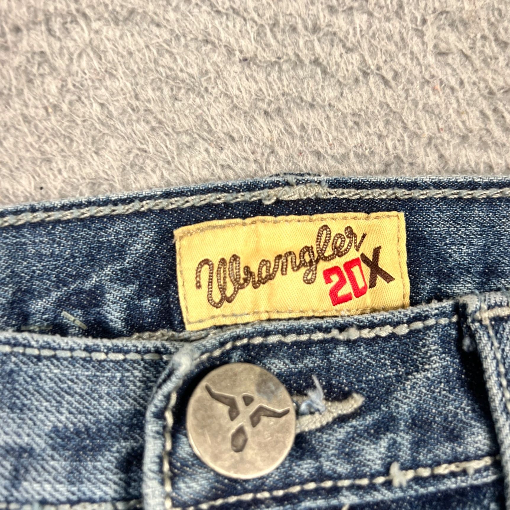 Wrangler VINTAGE Wrangler 20X Jeans 36x32 Blue Denim Bootcut USA Mens 90s Cowboy Southwestern Regular Size US 36 / EU 52 - 6 Thumbnail