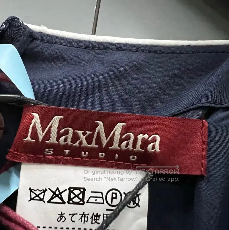 Max Mara MaxMara Summer Navy Cotton Short Sleeve Dress . Size XXS / US 00 / IT 34 - 3 Thumbnail