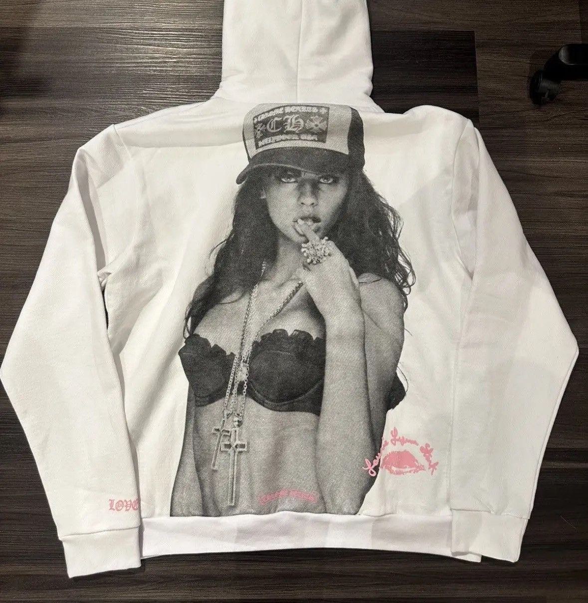 Chrome Hearts Chrome Hearts Laurie Lynn Stark Hoodie 'White' Size US M / EU 48-50 / 2 - 1 Thumbnail