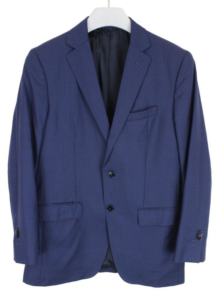 Massimo Dutti [46] 2040 Single Breasted Wool Blazer in Navy Size 46R - 21 Thumbnail