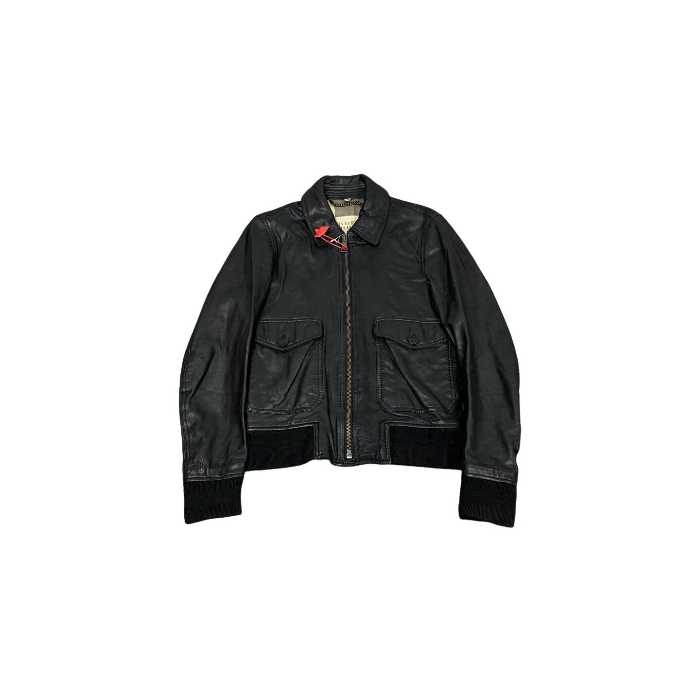 Burberry Burberry Brit Lambskin Leather Bomber Jacket S Size US S / EU 44-46 / 1 - 1 Thumbnail