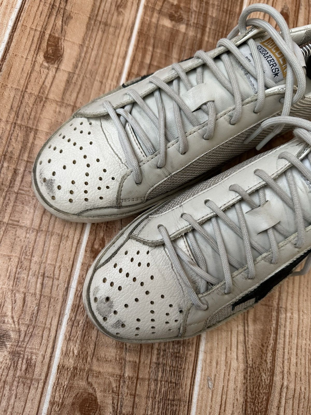 Golden Goose Golden Goose Superstar White Mesh GGDB Lowtops Size US 9 / EU 42 - 6 Thumbnail