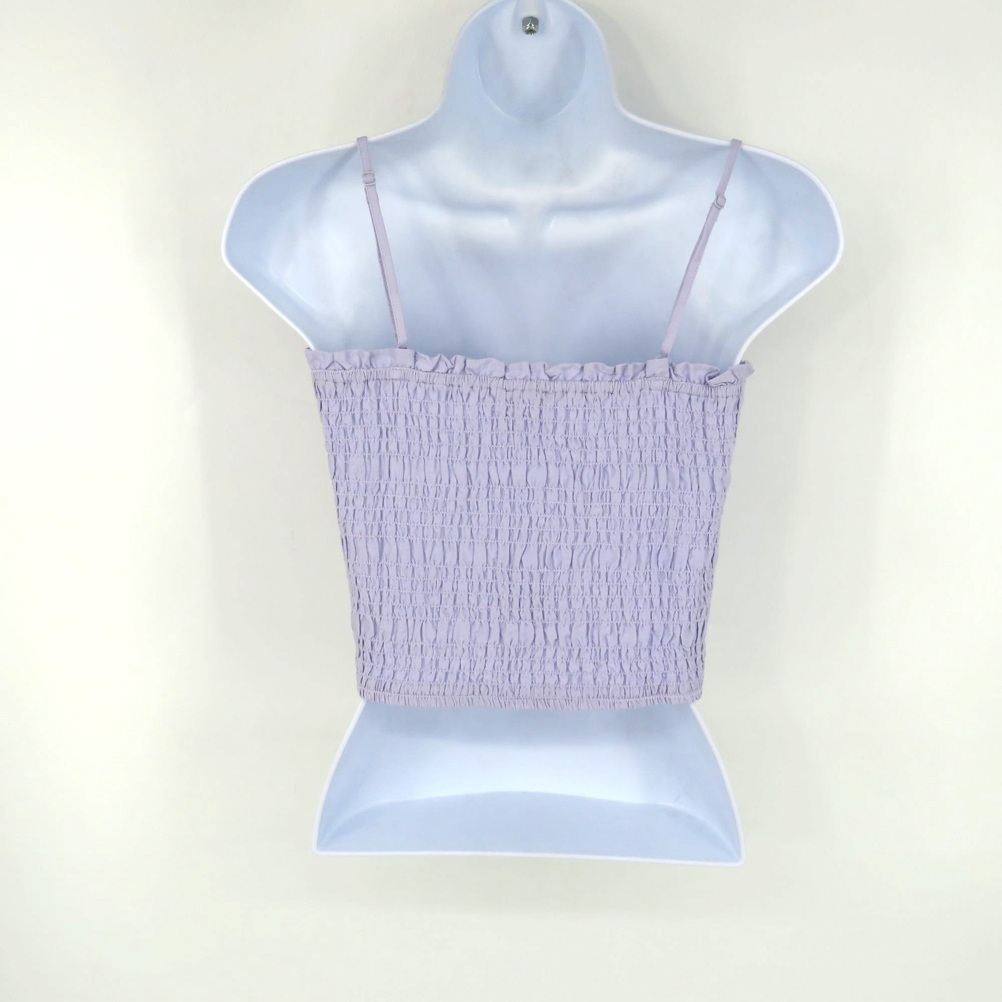 Other Florence By Mills Lavender Smocked Crop Top Womens Size L NW Size L / US 10 / IT 46 - 2 Thumbnail