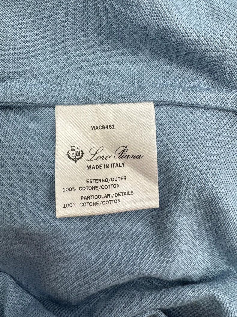 Loro Piana LORO PIANA Pure color breathable casual short sleeve Polo Size US L / EU 52-54 / 3 - 5 Thumbnail