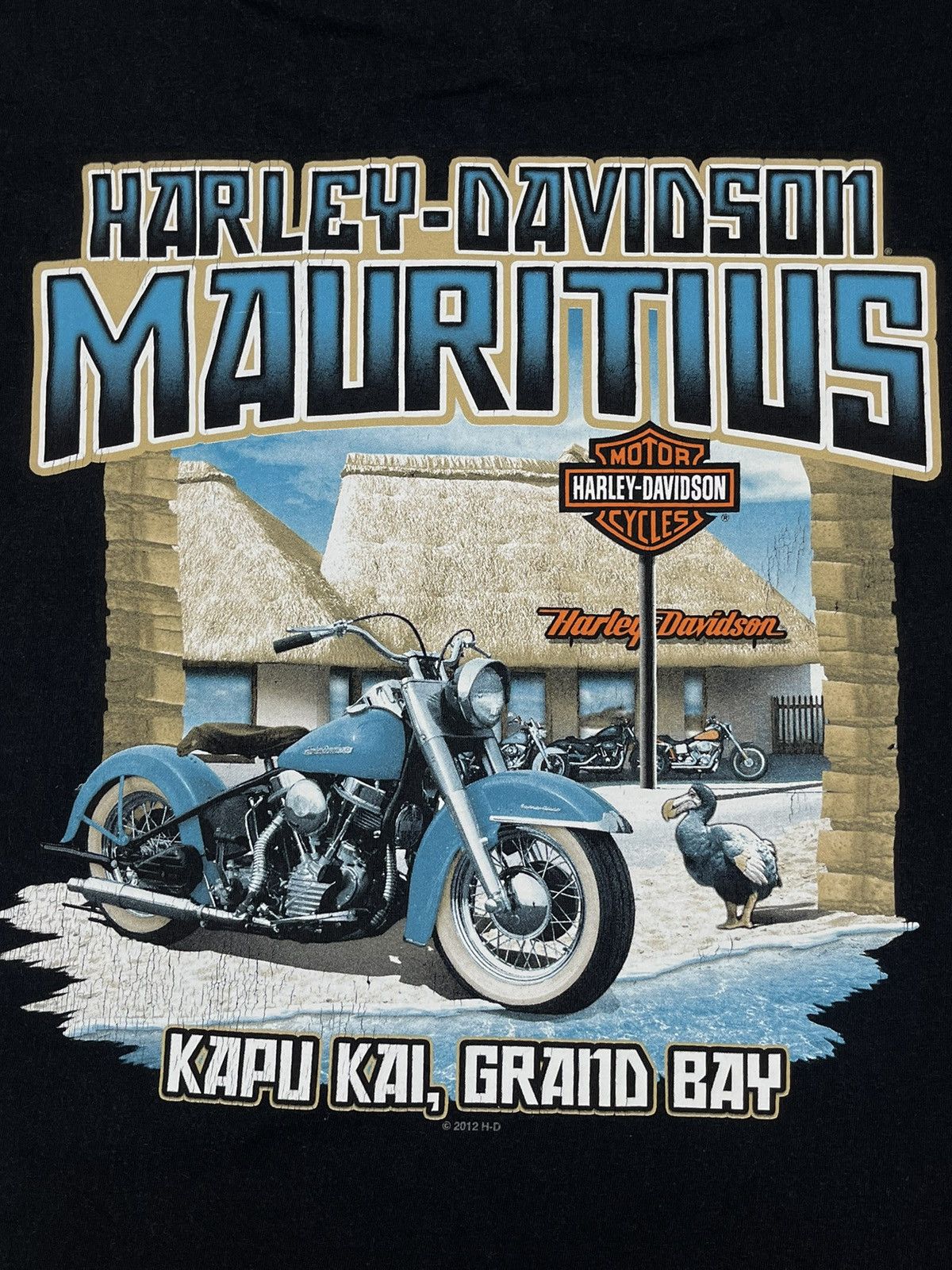 Harley Davidson Vintage Harley Davidson Mauritius 2012 Motorcycles T Shirt Size US M / EU 48-50 / 2 - 5 Thumbnail
