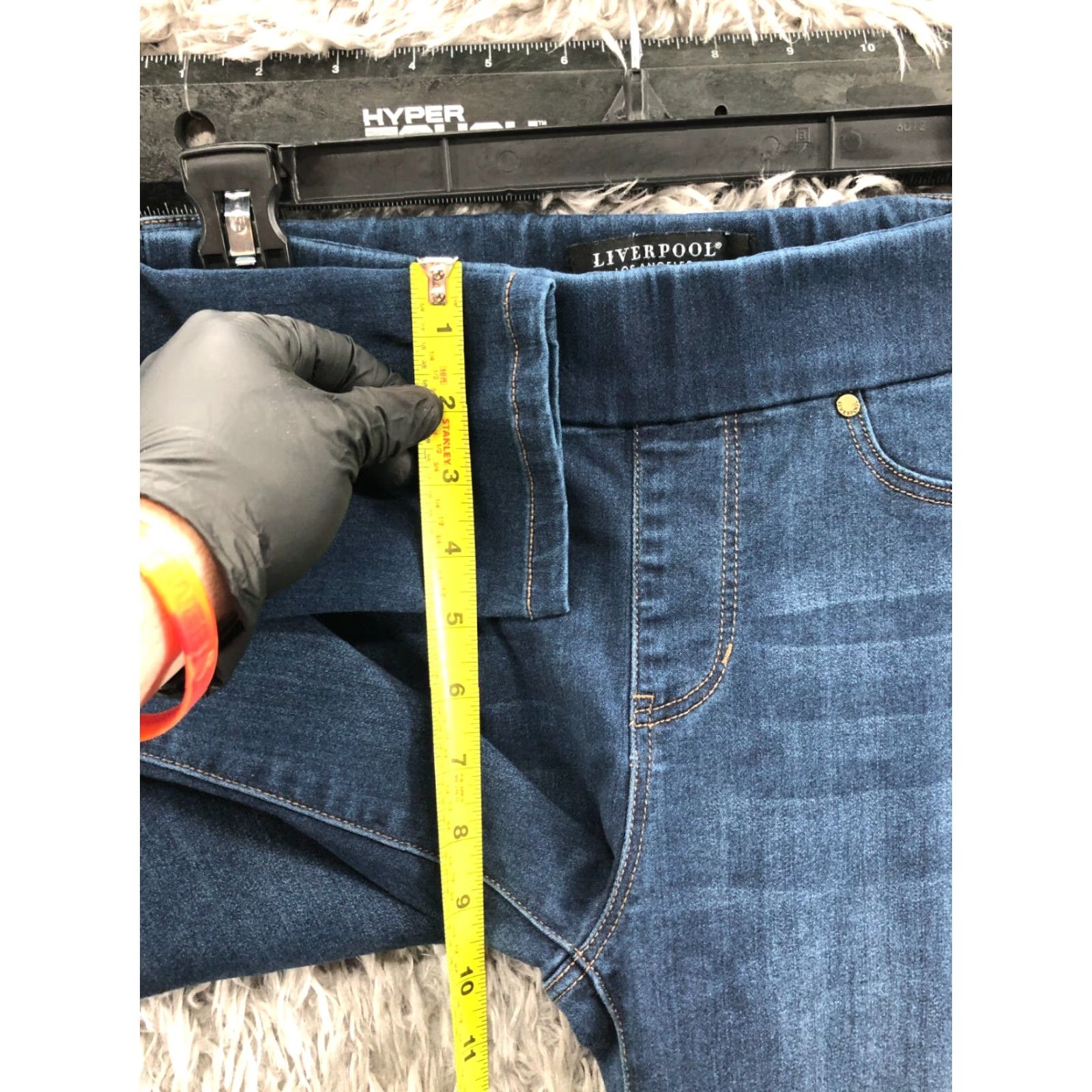 Vintage Liverpool Jeans Skinny Jeans Shirt? Size 27" / US 4 / IT 40 - 4 Thumbnail