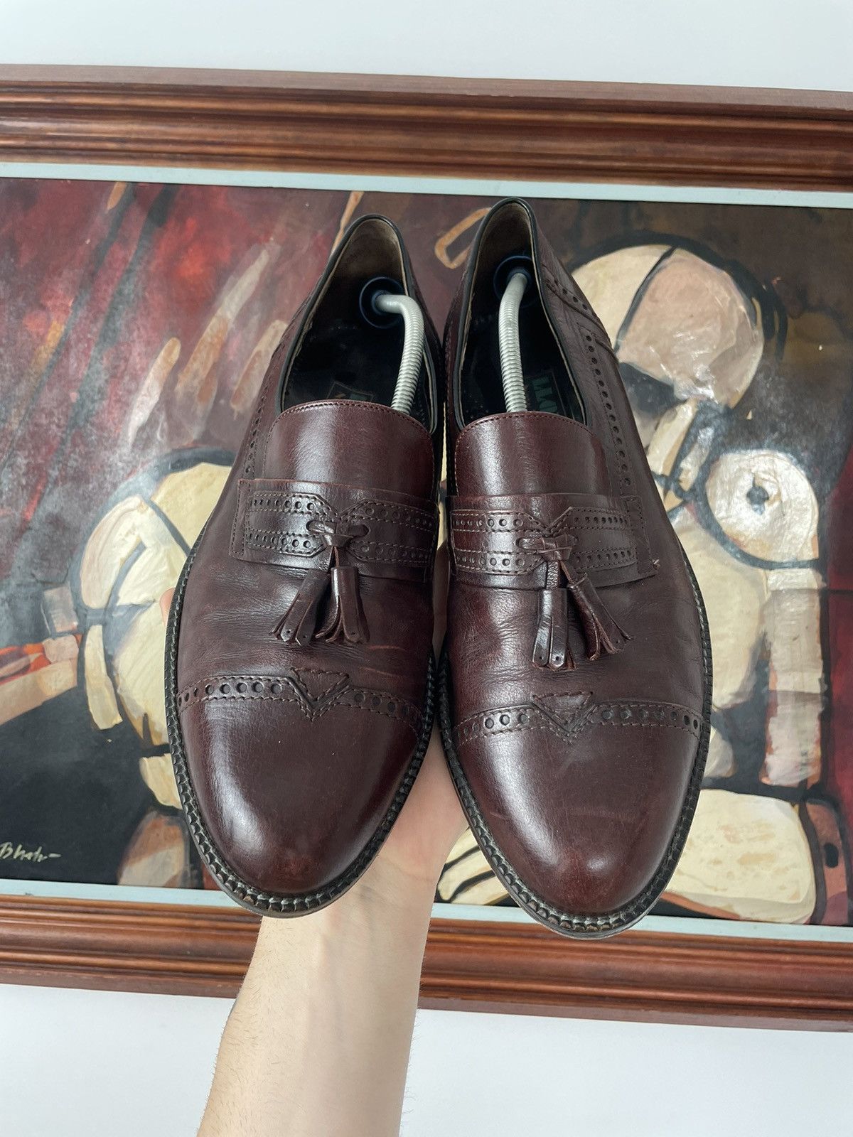 Leather Vintage Lloyd Luxury Brown Leather Loafers Casual Shoes Rare Size US 8.5 / EU 41-42 - 2 Thumbnail