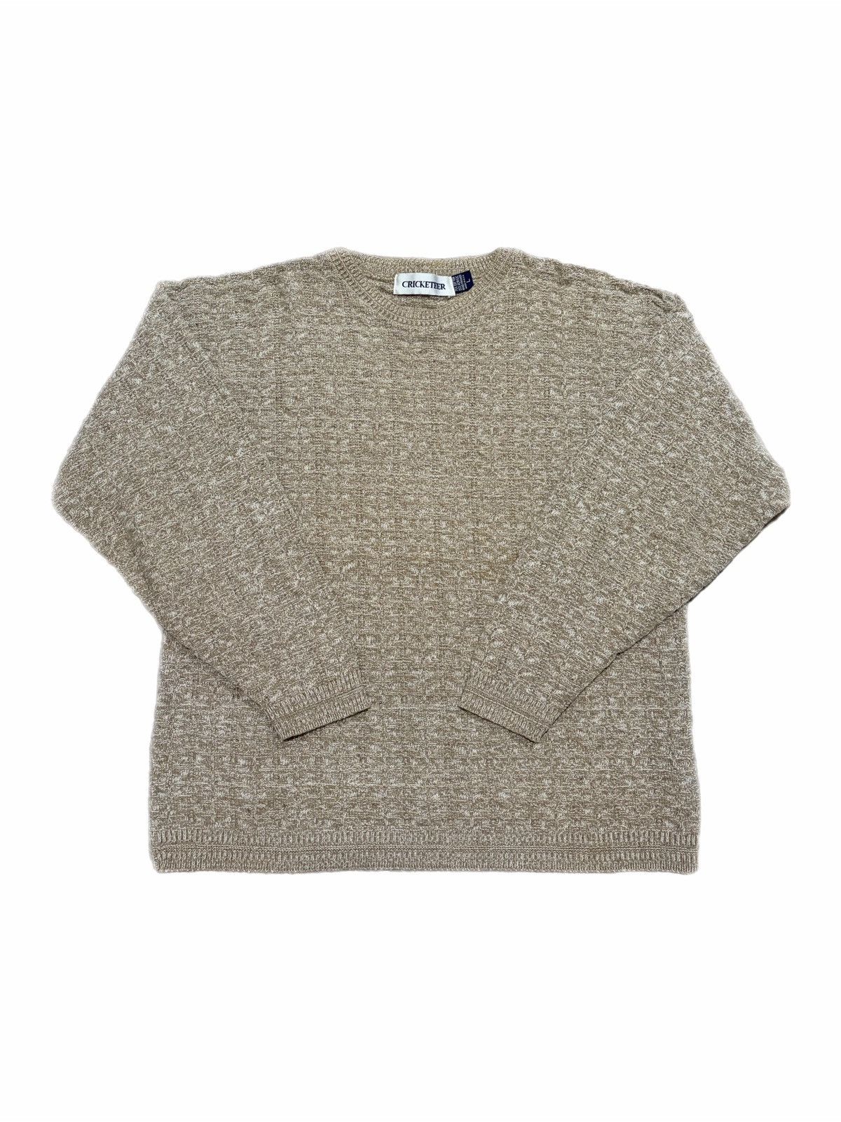 Vintage Vintage 90s Cricketeer Textured Knit Crewneck Sweater Size US L / EU 52-54 / 3 - 1 Thumbnail