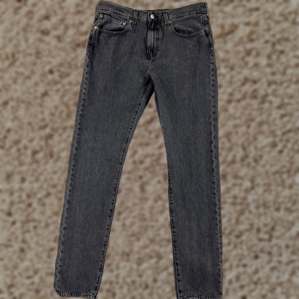 Levi's Levis Jeans Men 34 Black Denim 512 Slim Tapered 5-Pocket Pocket Cotton 34x32 Vintage No Size US 34 / EU 50 - 1 Thumbnail