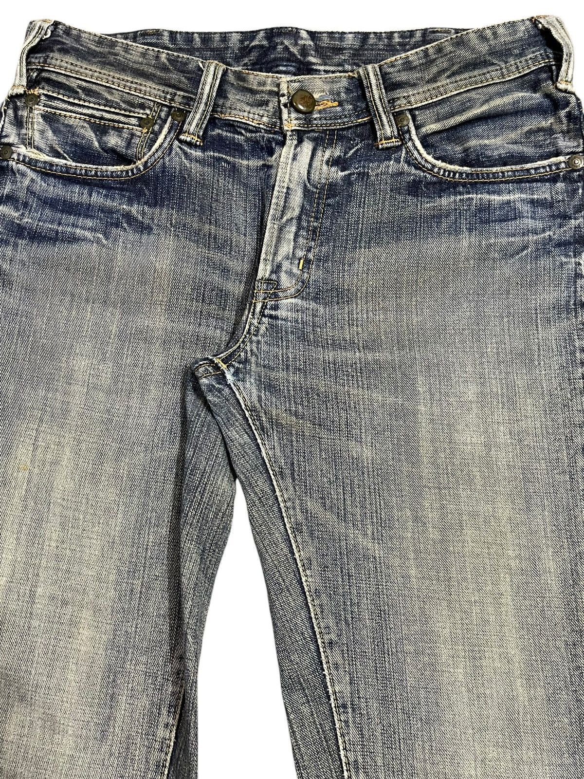 Big John Vintage Big John Blue Faded Wash Style Flare Jeans Size US 32 / EU 48 - 4 Thumbnail