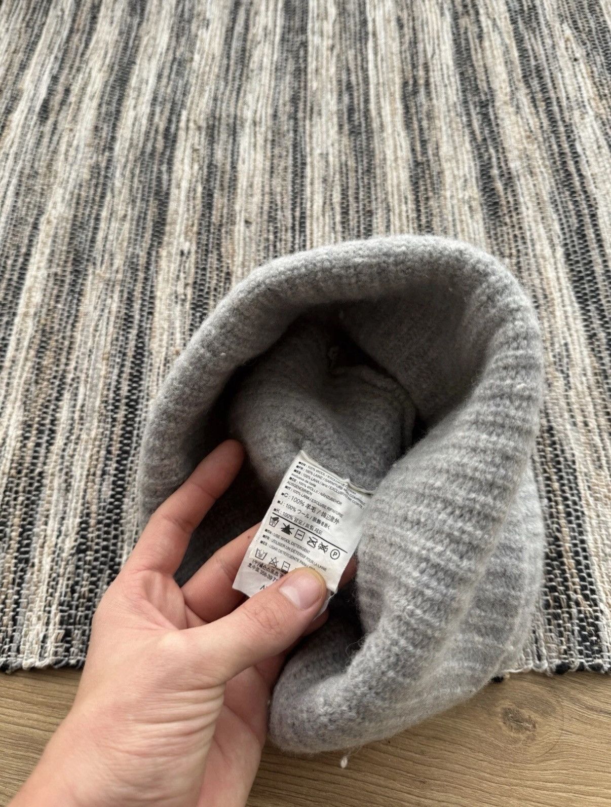 Arc'teryx Arcteryx Vintage chunky ktitted wool gray beaniea Hat 90s Size ONE SIZE - 6 Thumbnail