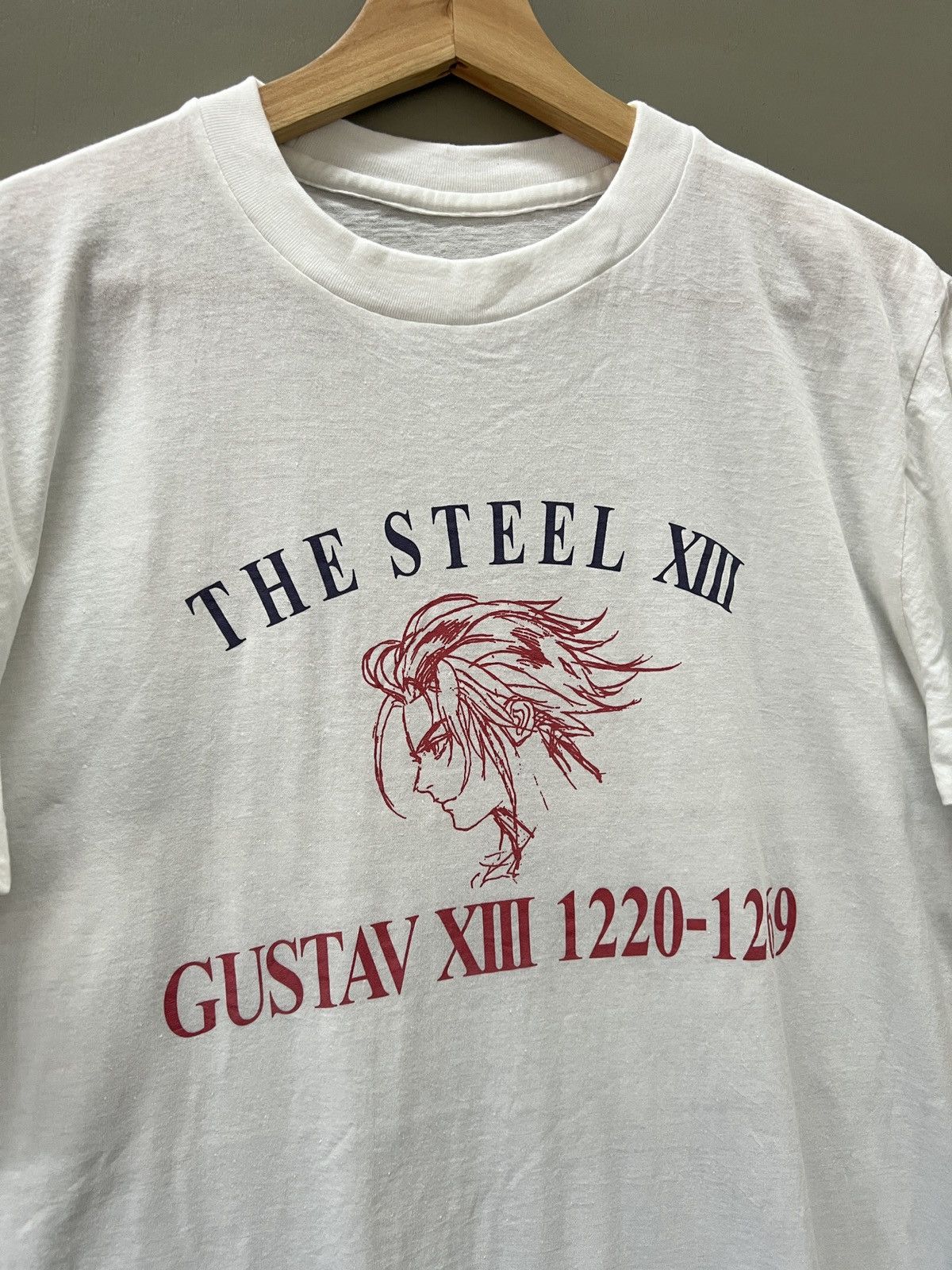 Anime Vintage Saga Frontier 2 Gustav Xiii anime video game tee Size US M / EU 48-50 / 2 - 2 Thumbnail
